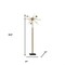 Homeroots Brass Metal LED Floor Lamp27 x 27 x 63.5 in. 372722 - alternate 4